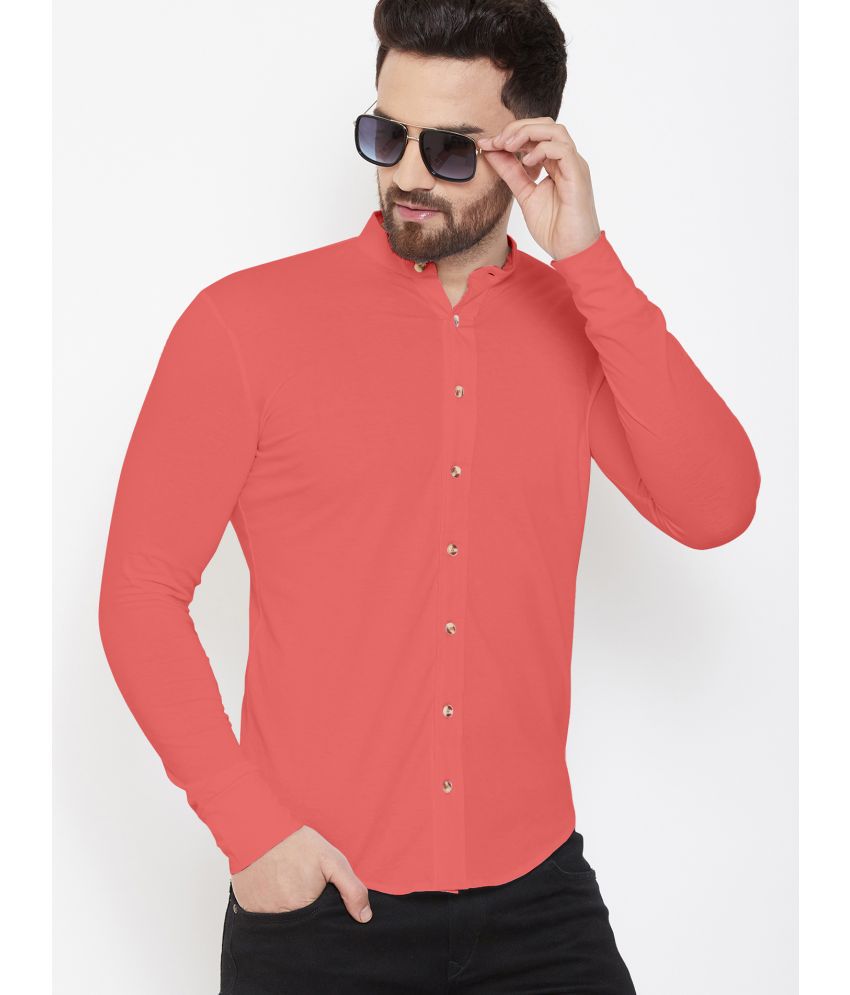     			GESPO - Peach Cotton Blend Regular Fit Men's Casual Shirt ( Pack of 1 )