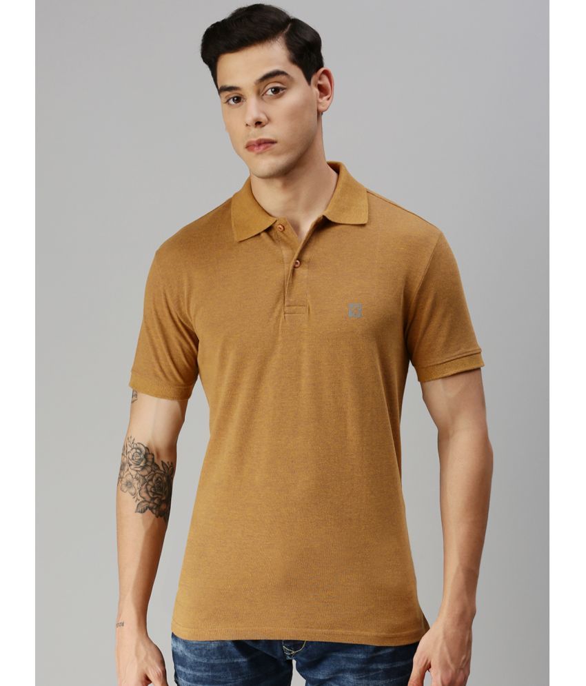     			ONN - Mustard Cotton Regular Fit Men's Polo T Shirt ( Pack of 1 )