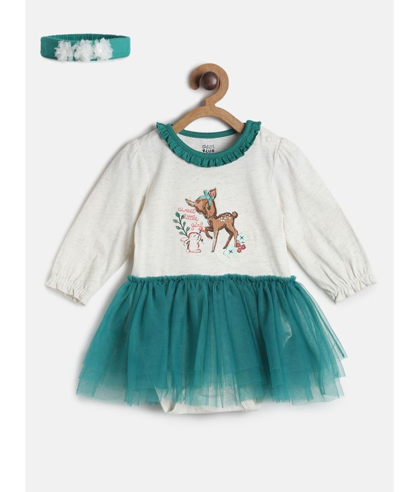     			miniklub - Multi Color Cotton Bodysuit For Baby Girl ( Pack of 2 )