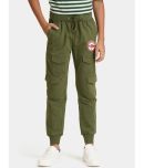 Urbano Juniors Pack of 1 Boys Cotton Blend Trackpant ( Green )