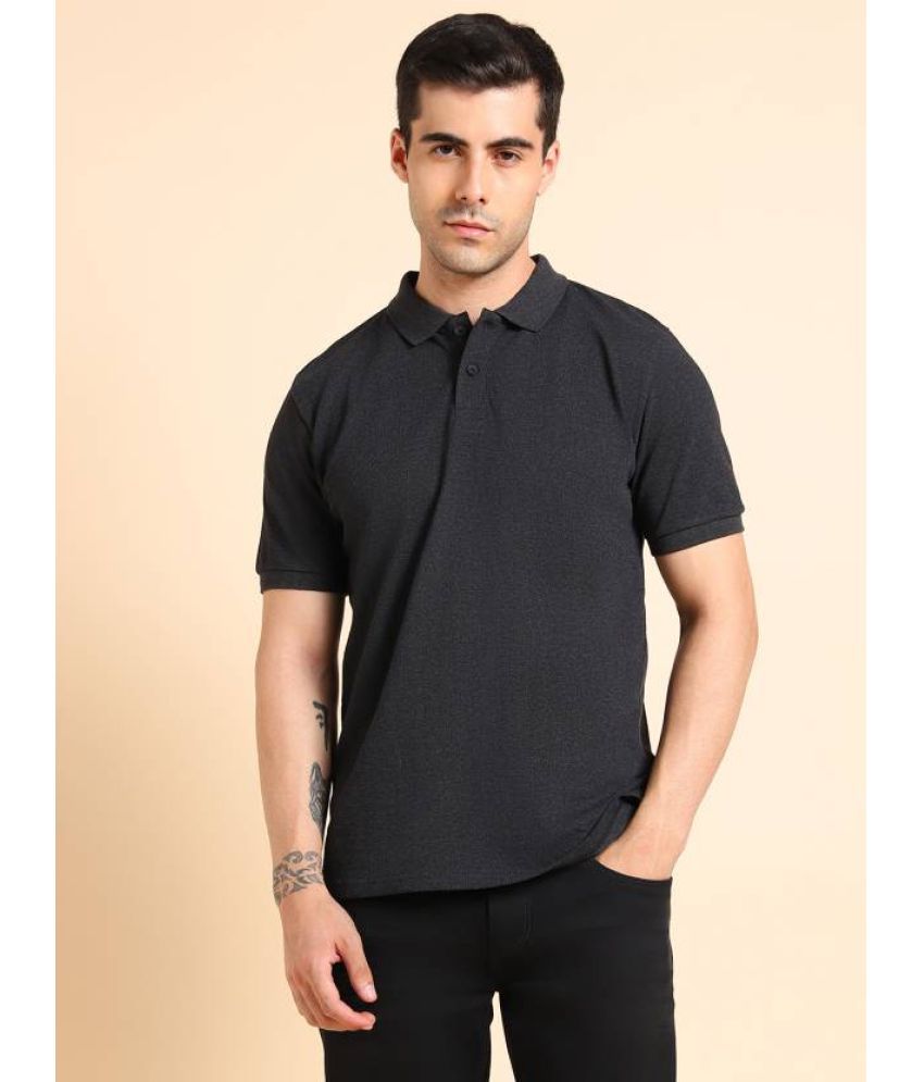     			Dennis Lingo - Grey Cotton Slim Fit Men's Polo T Shirt ( Pack of 1 )