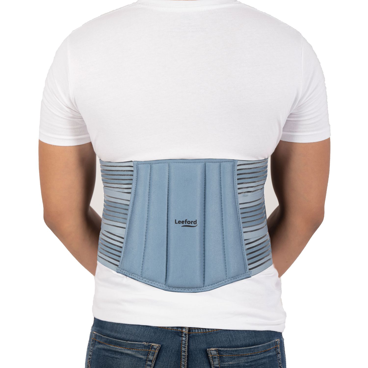     			Leeford Lumbo Sacral Belt with Breathable Elastic|Extra Padded- XL Size for Back/Lumbar Support-Blue
