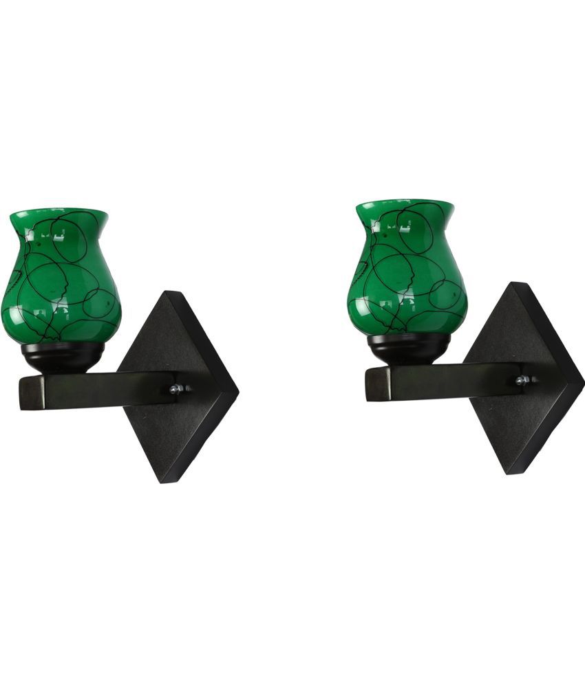     			Somil - Green Wallchiere ( Pack of 2 )