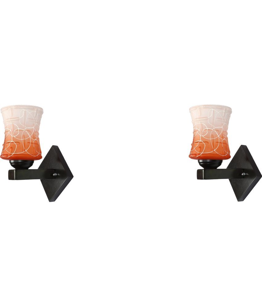     			Somil - Orange Wallchiere ( Pack of 2 )