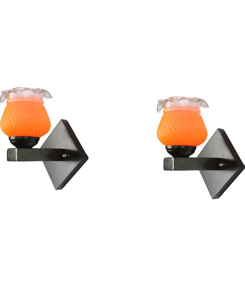     			Somil - Orange Wallchiere ( Pack of 2 )