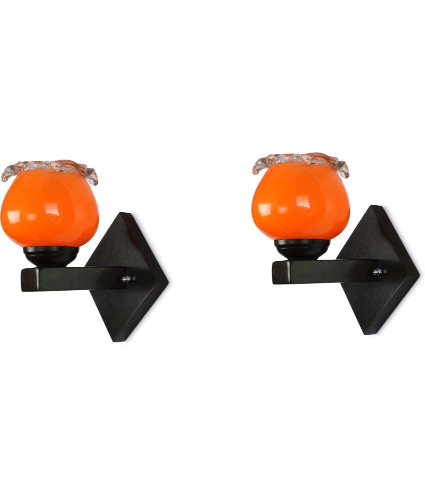     			Somil - Orange Wallchiere ( Pack of 2 )