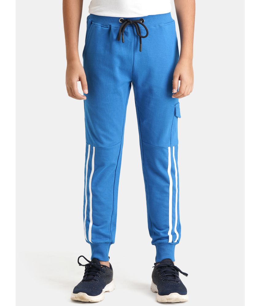     			Urbano Juniors - Blue Cotton Blend Boys Trackpant ( Pack of 1 )