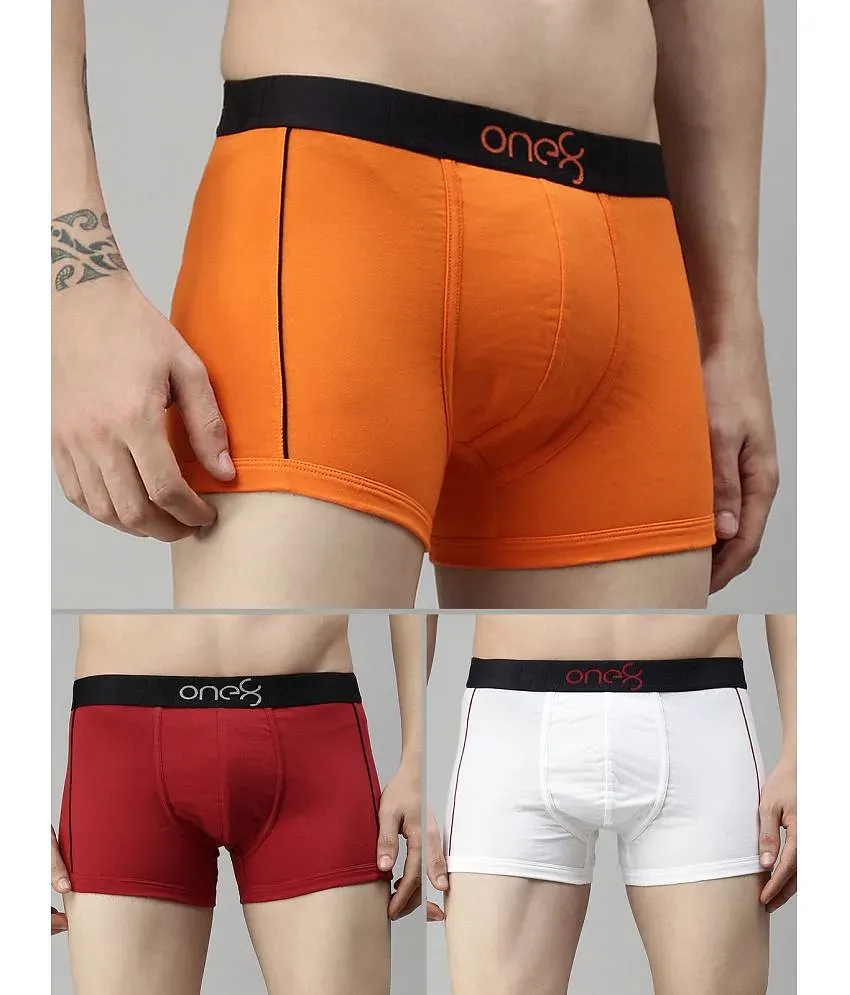 Dollar Bigboss Multicolor Men's Underwear Trunk Set of 3 pc(Color May Vary)