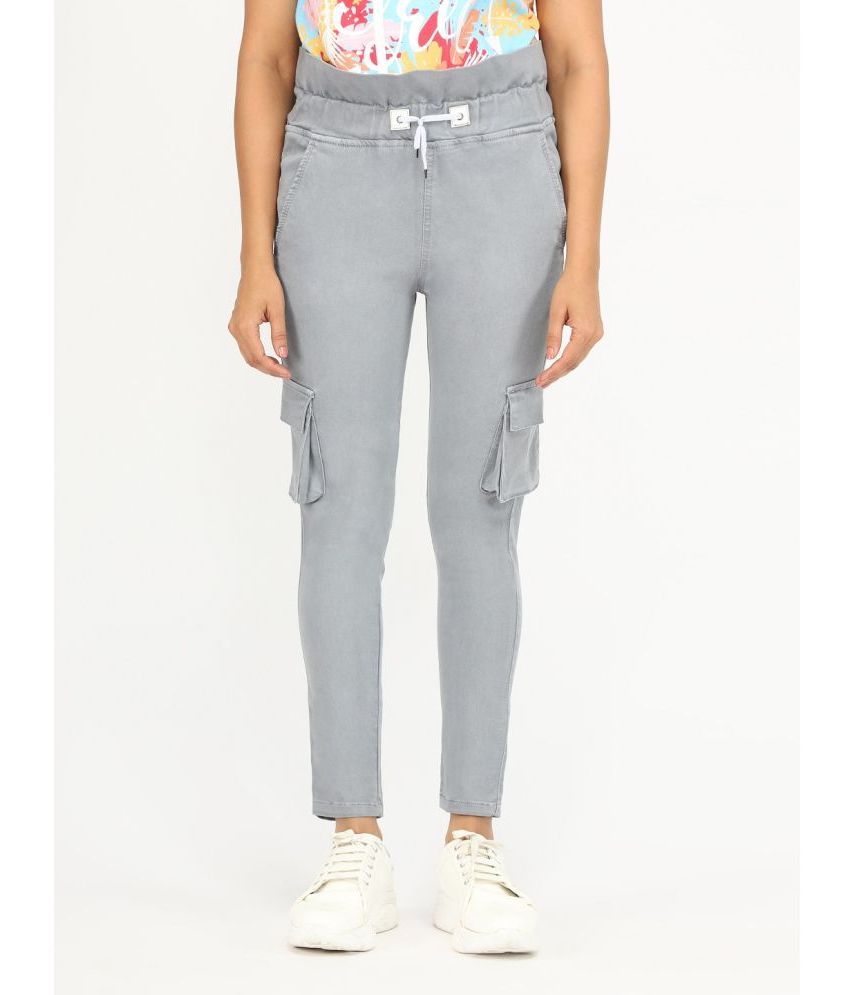     			AngelFab - Grey Denim Regular Fit Women's Jeans ( Pack of 1 )