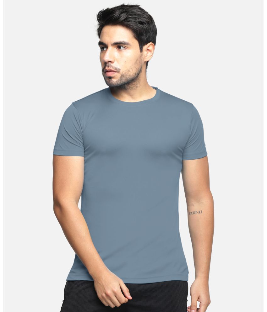     			BULLMER - Blue Cotton Blend Regular Fit Men's T-Shirt ( Pack of 1 )