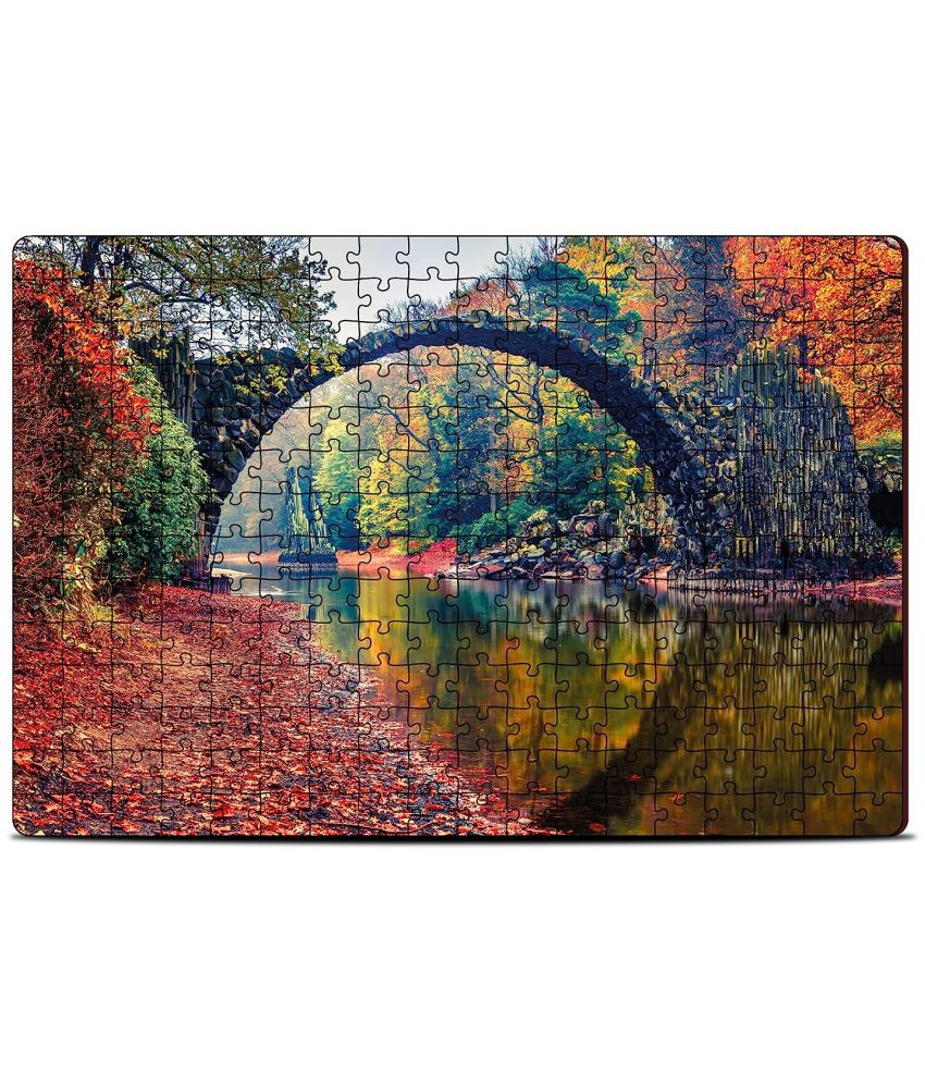     			Mini Leaves Kromlau Park Saxony, Germany Wooden Jigsaw Puzzles | Mind Tester Game | Germany Park Theme Puzzle Set | Entertainment & Boarding Game |Jigsaw Puzzle for Kids & Adult - 108 Pieces