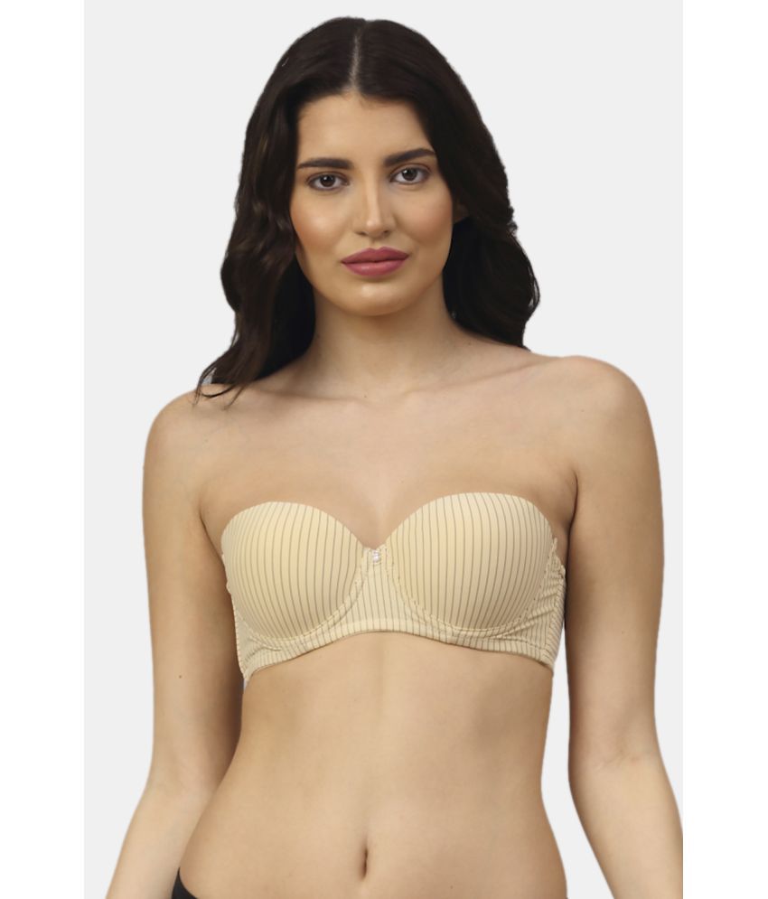     			PrettyCat - Beige Polyester Lightly Padded Women's Balconette Bra ( Pack of 1 )