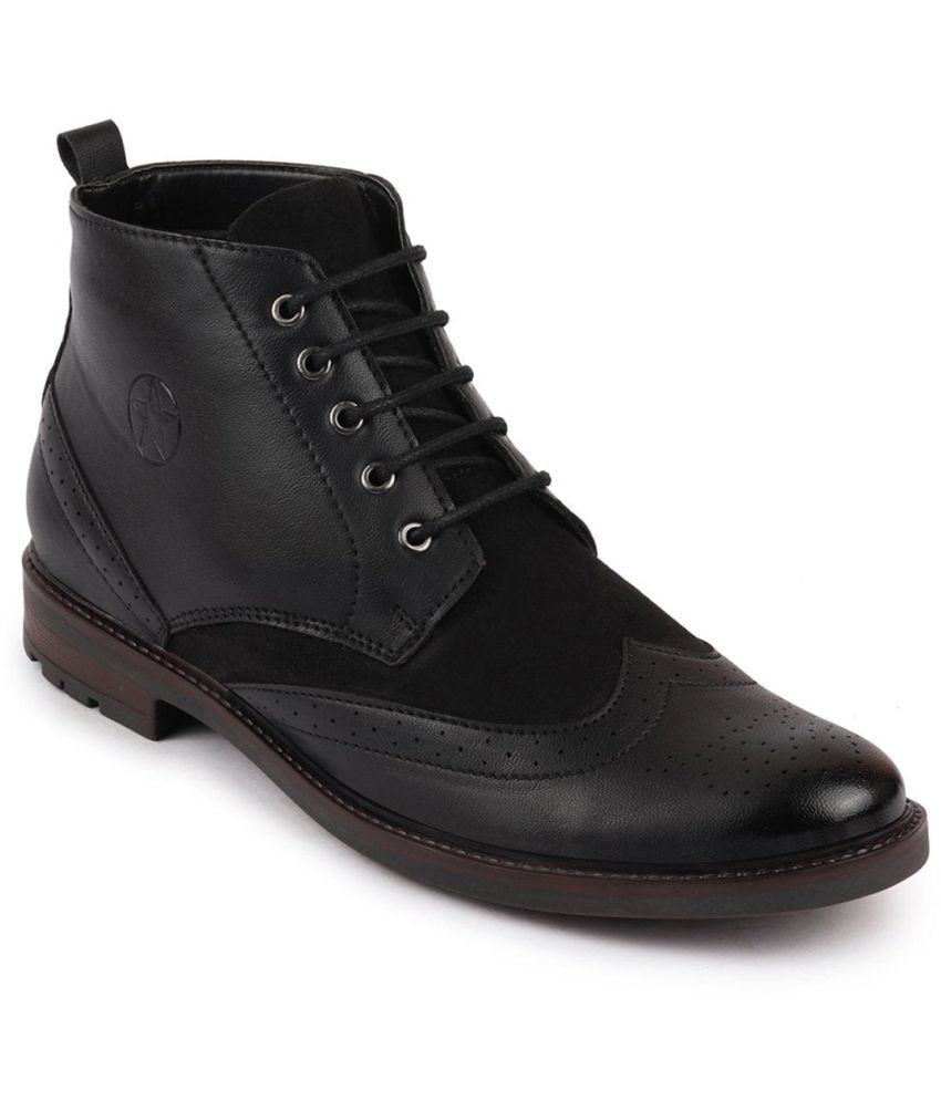     			Fausto - Black Men's Casual Boots