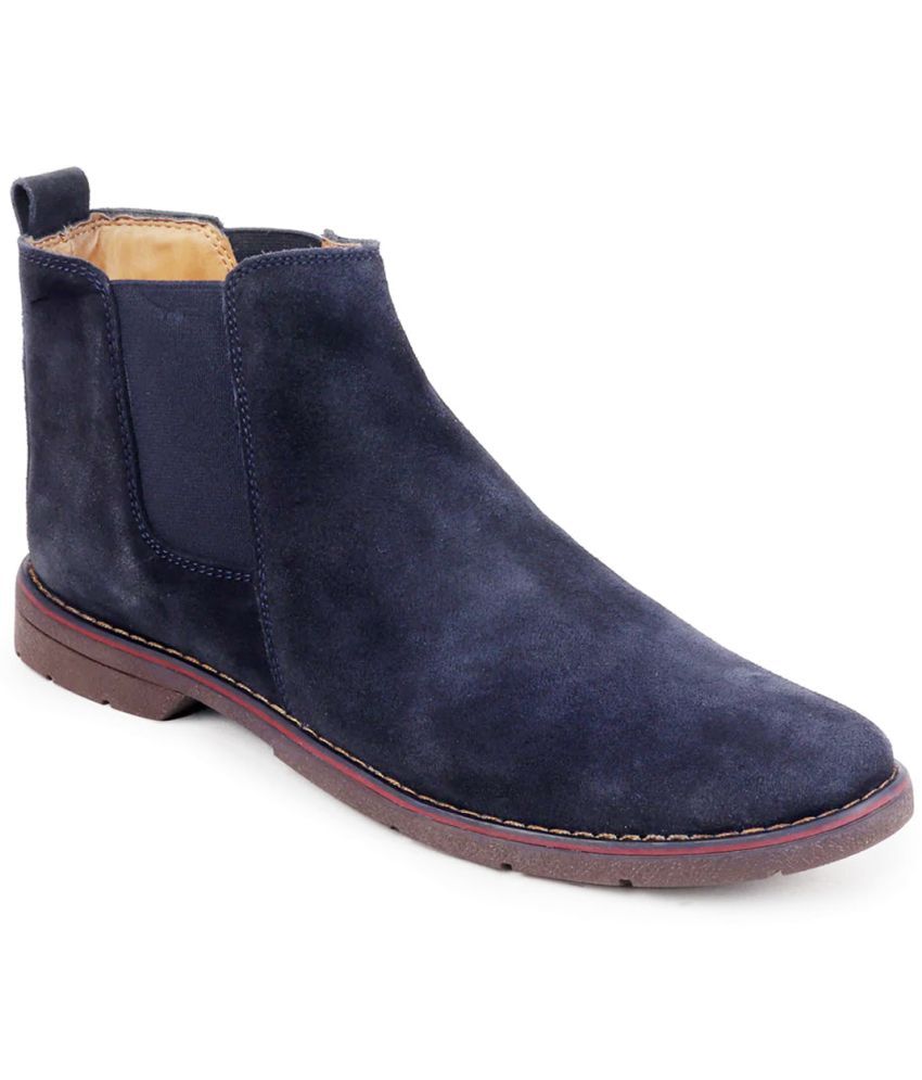     			Fausto - Blue Men's Chelsea Boots