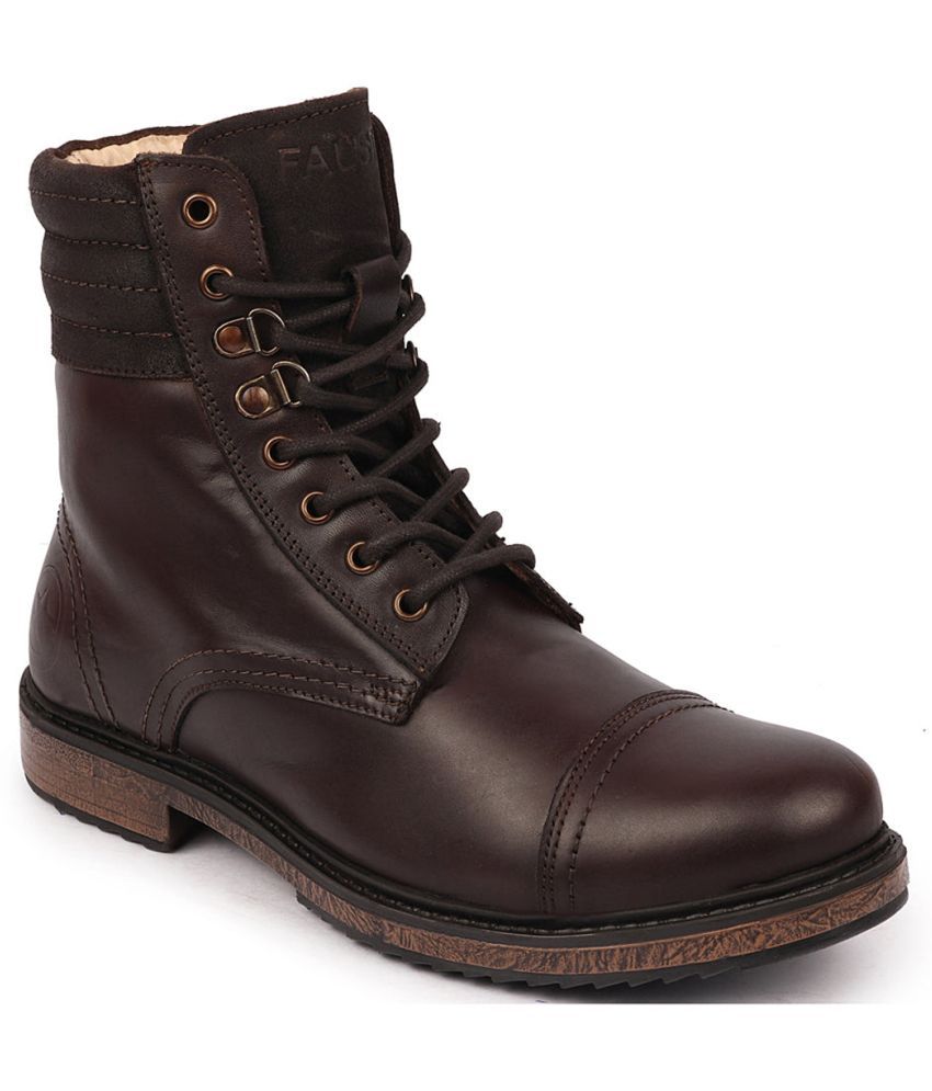     			Fausto - Brown Men's Casual Boots