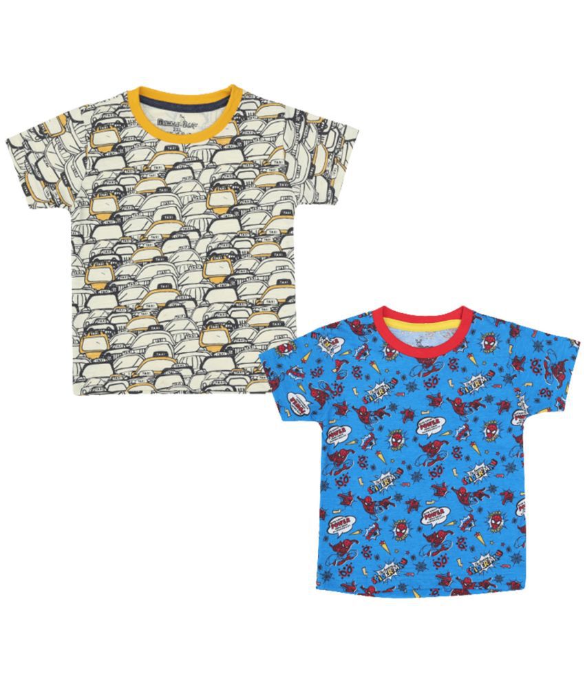     			NammaBaby - Grey Cotton Boy's T-Shirt ( Pack of 2 )
