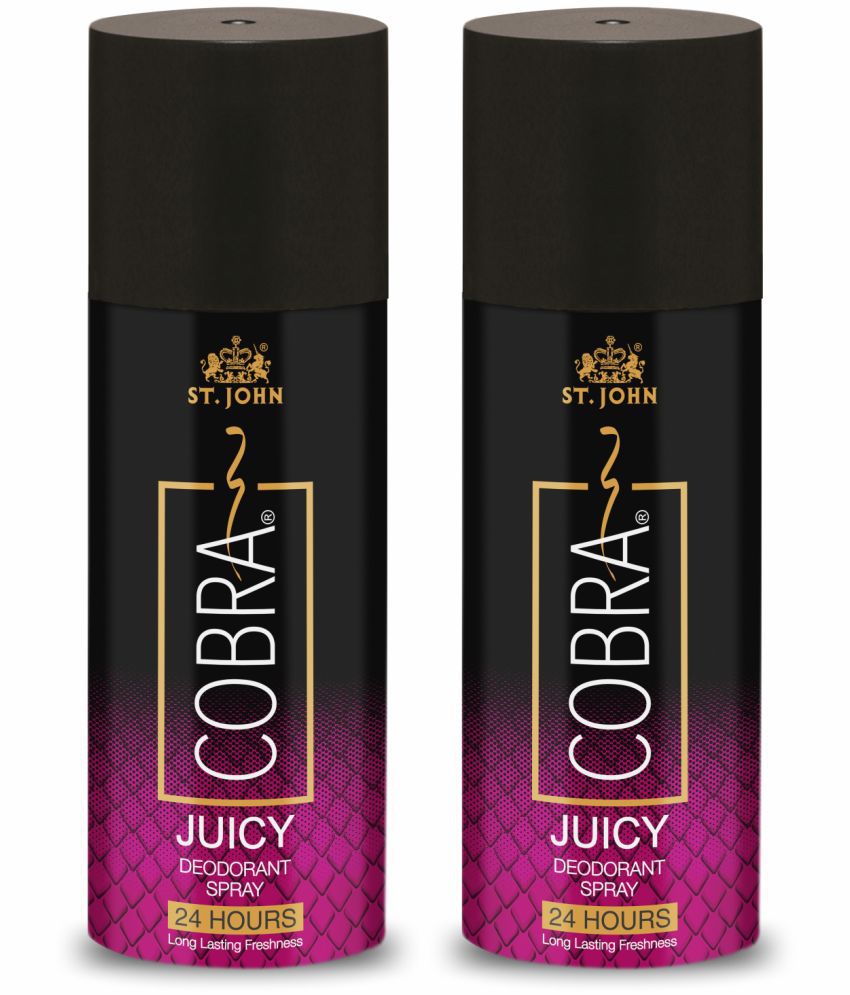     			St. John - Cobra Long-Lasting Deodorant Juicy 150ml Deodorant Spray for Unisex 150 ml ( Pack of 2 )