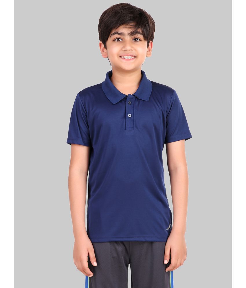     			Vector X - Navy Polyester Boy's Polo T-Shirt ( Pack of 1 )