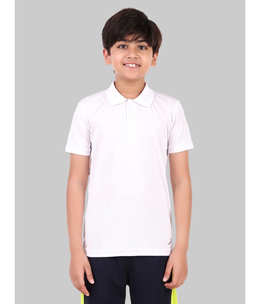     			Vector X Pack of 1 Boys Polyester Polo T-Shirt ( White )