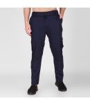 AADHAR Navy Blue Regular Cargos ( Pack of 1 )