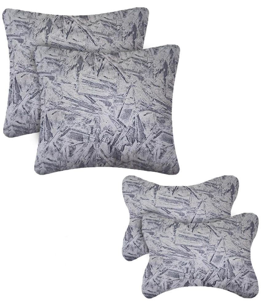     			Autokraftz Neck Cushions Set of 2 Grey