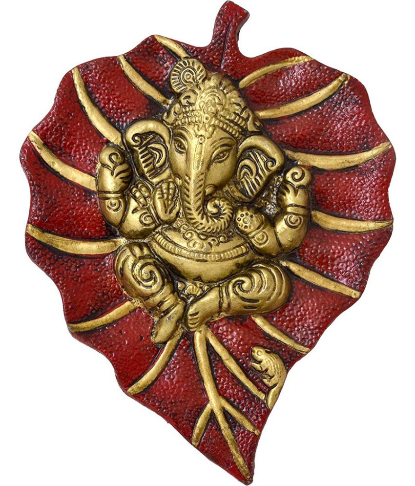     			Green Tales - Brass Lord Ganesha Idol ( 17 cm )