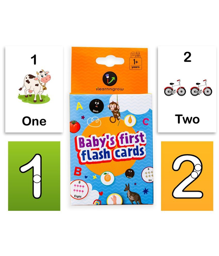     			ILEARNNGROW Number Flash Cards - Dip dot coloring and matching numbers. Cards for Kids Early Learning | Easy & Fun Way of Learning 1+ years