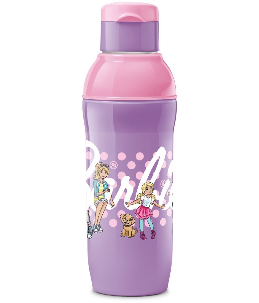     			Milton STEEL BARBIE 600 Purple Water Bottle 520 ml (Set of 1)