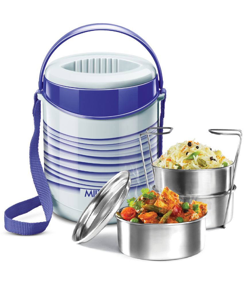     			Milton ECONA - 3 Stainless Steel Lunch Box 3 - Container ( Pack of 1 )