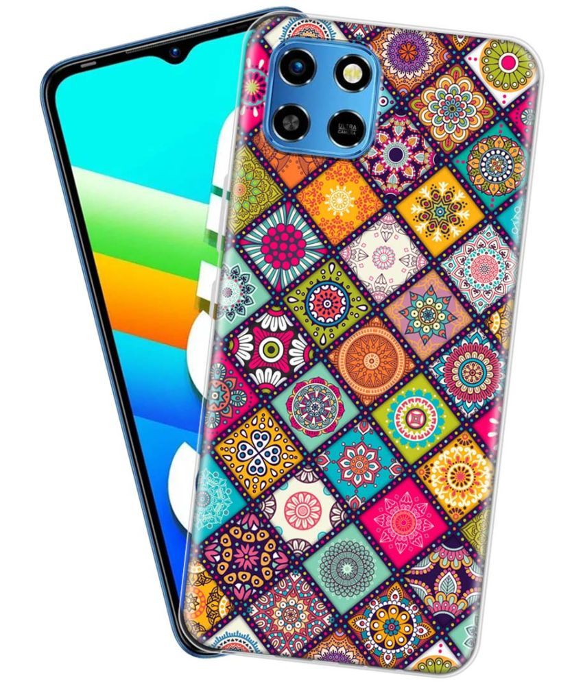     			NBOX - Multicolor Printed Back Cover Silicon Compatible For Infinix Smart 6 HD ( Pack of 1 )