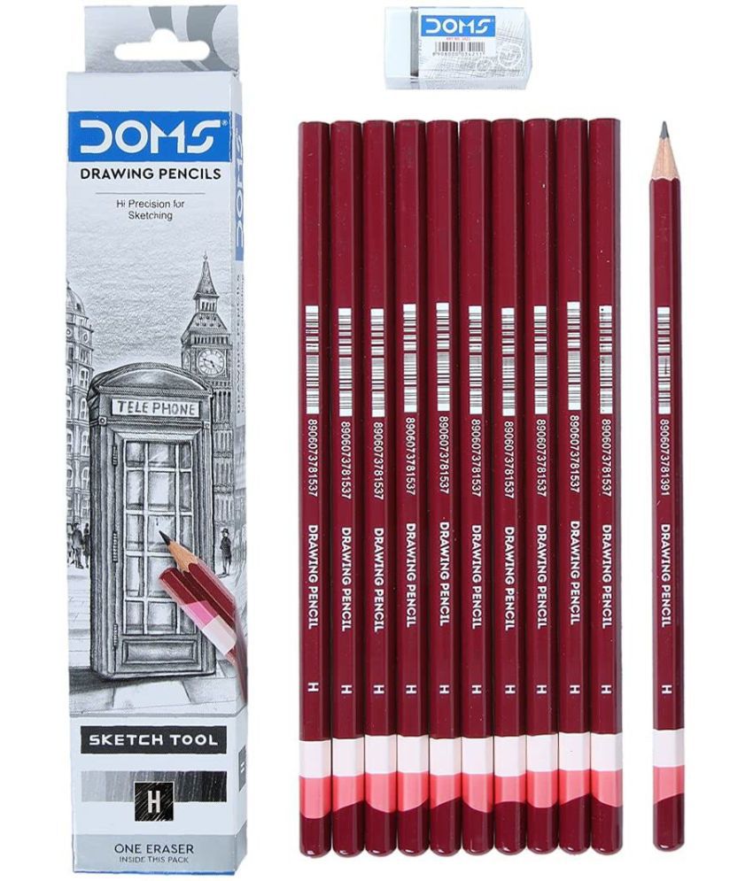     			DOMS Graphite Drawing & Sketching H Pencil (Pack of 40)