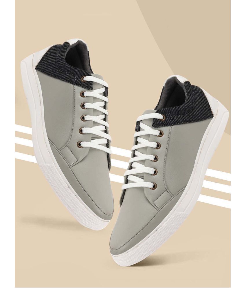     			Fausto - Light Grey Men's Sneakers