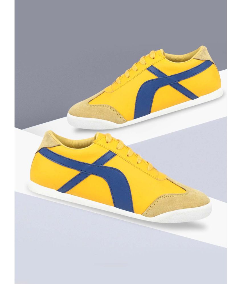     			Fausto - Yellow Men's Sneakers