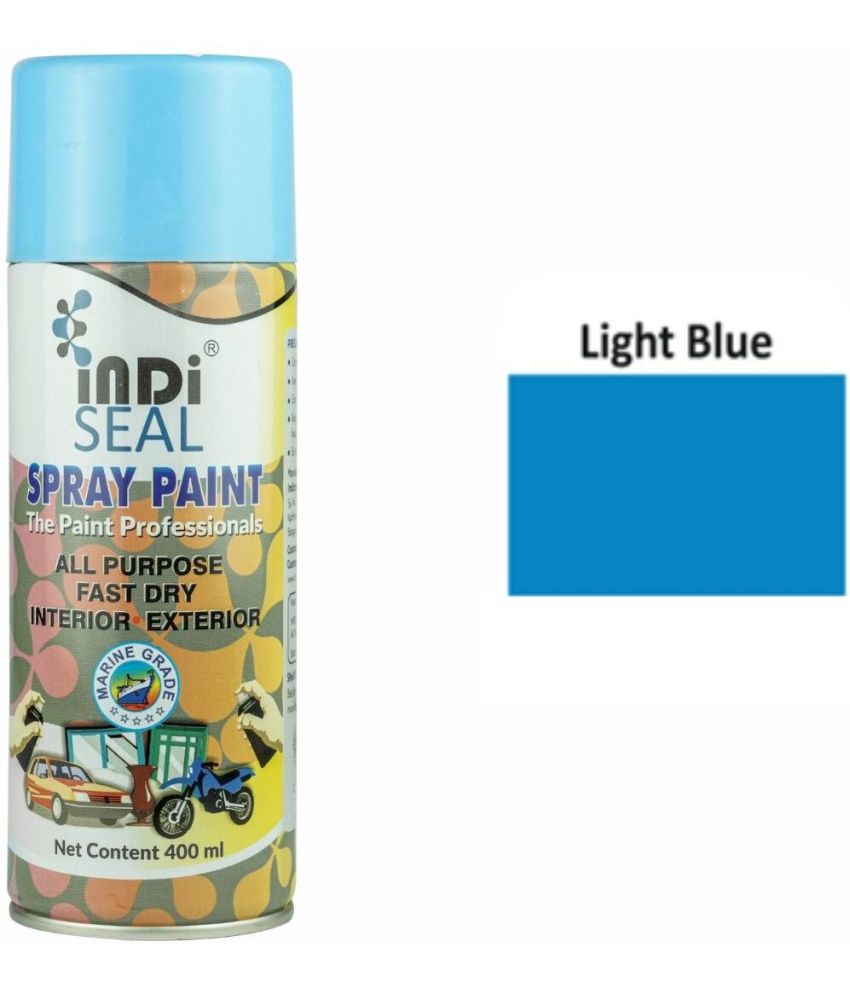     			INDISEAL All Purpose Fast Dry Interior/Exterior | DIY for Automotive, Metal, Wood & Wall Light Blue Spray Paint 400 ml (Pack of 1)