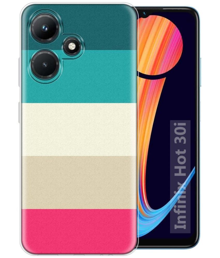     			NBOX - Multicolor Printed Back Cover Silicon Compatible For Infinix Hot 30i ( Pack of 1 )