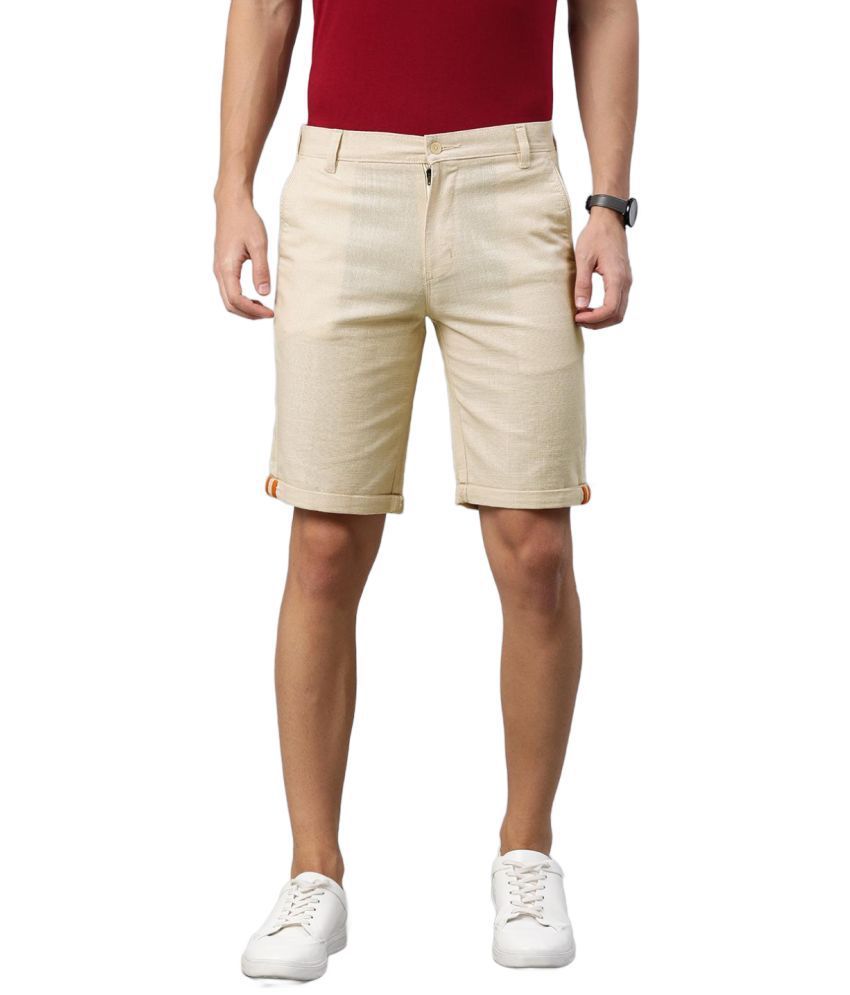     			IVOC - Beige Cotton Men's Chino Shorts ( Pack of 1 )