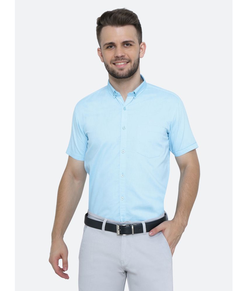     			Kuons Avenue - Blue Cotton Blend Slim Fit Men's Casual Shirt ( Pack of 1 )