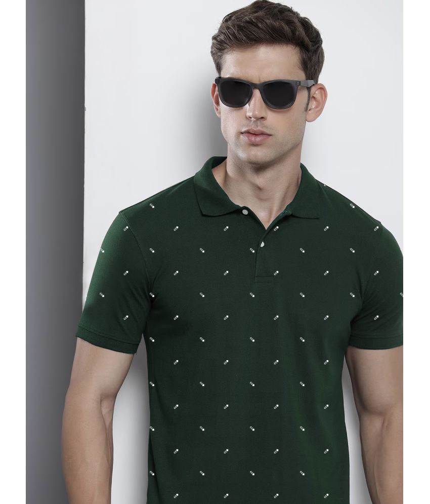     			Merriment - Dark Green Cotton Blend Regular Fit Men's Polo T Shirt ( Pack of 1 )