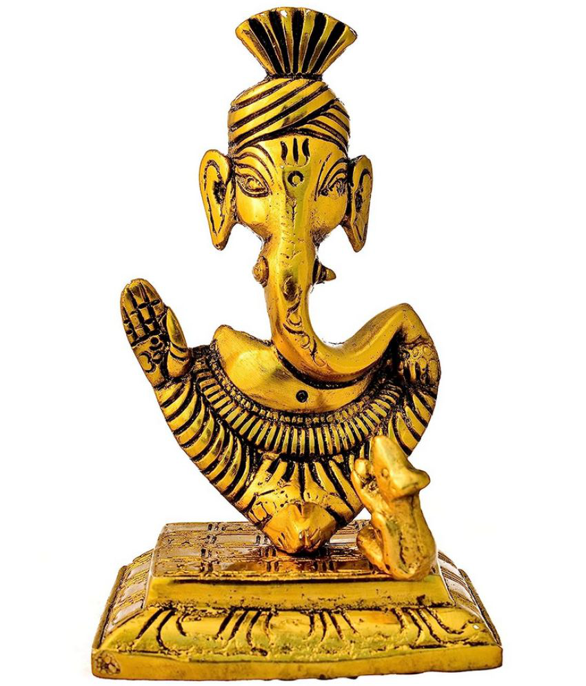    			Handa - Brass Lord Ganesha Idol ( 14 cm )