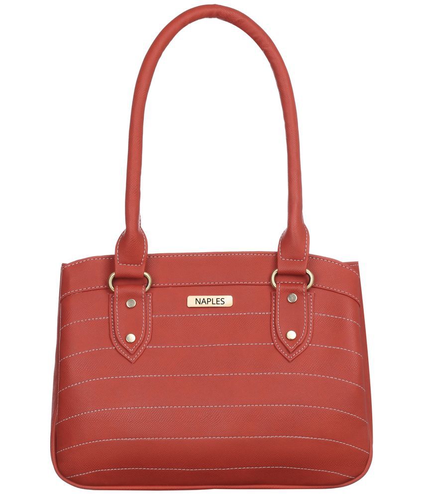     			Naples - Red PU Shoulder Bag