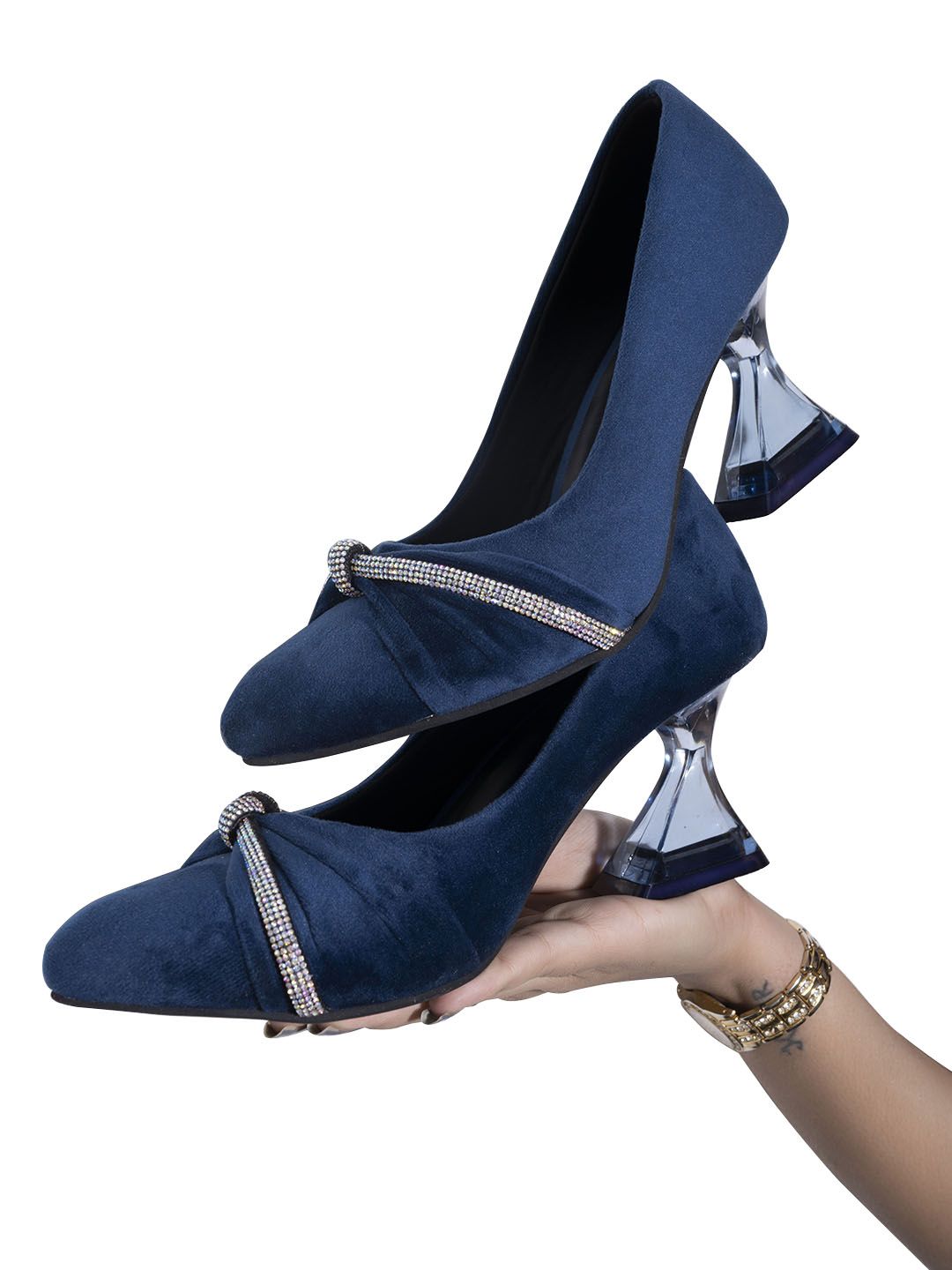     			Shoetopia - Blue Women's Pumps Heels