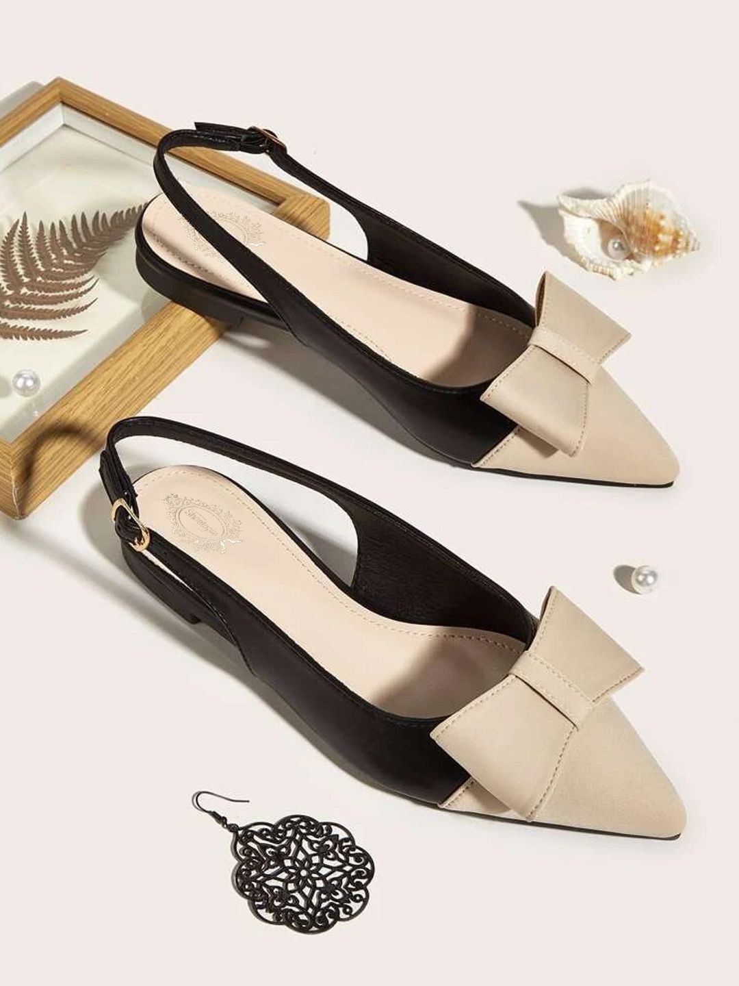     			Shoetopia - Cream Women's Flats