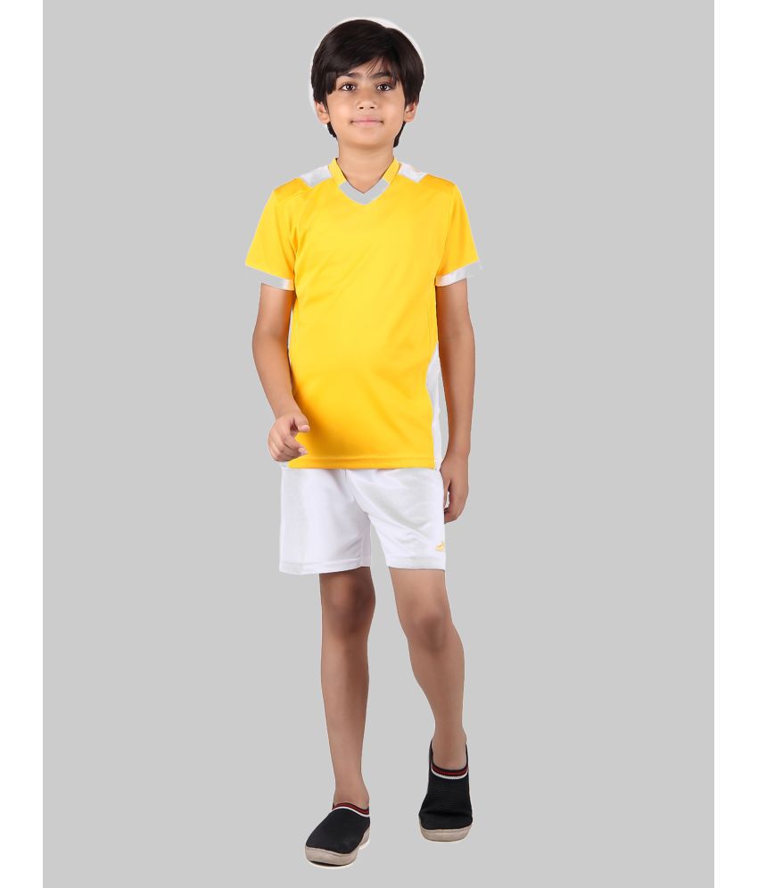     			Vector X - Yellow Polyester Blend Boys Shirt & Shorts ( Pack of 1 )