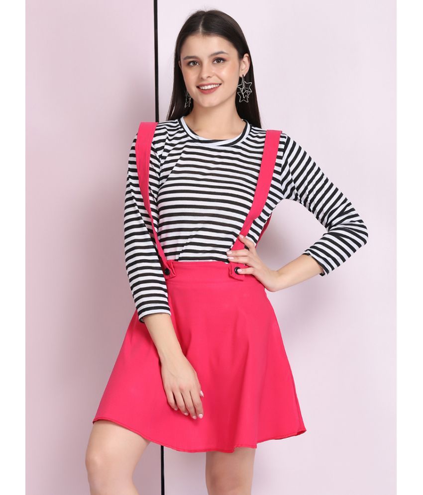     			BuyNewTrend - Pink Cotton Blend Women's Straight Skirt ( Pack of 1 )