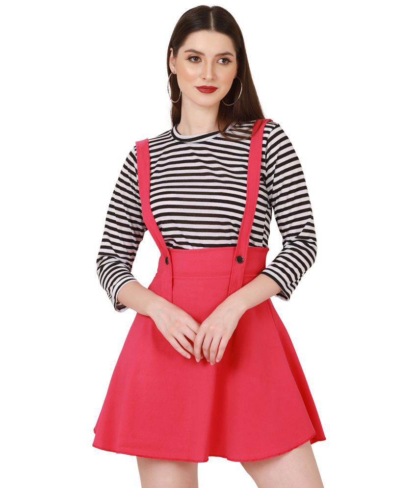     			BuyNewTrend - Pink Cotton Blend Women's Straight Skirt ( Pack of 1 )