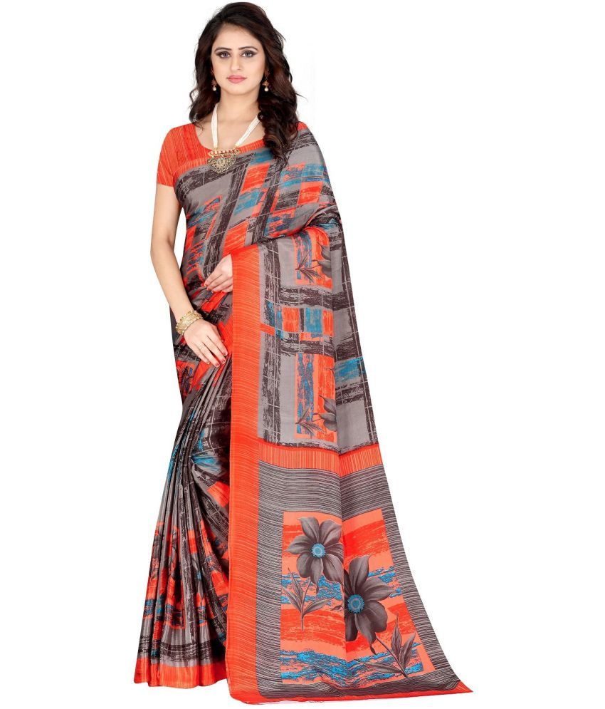     			LEELAVATI - Multicolor Crepe Saree With Blouse Piece ( Pack of 1 )