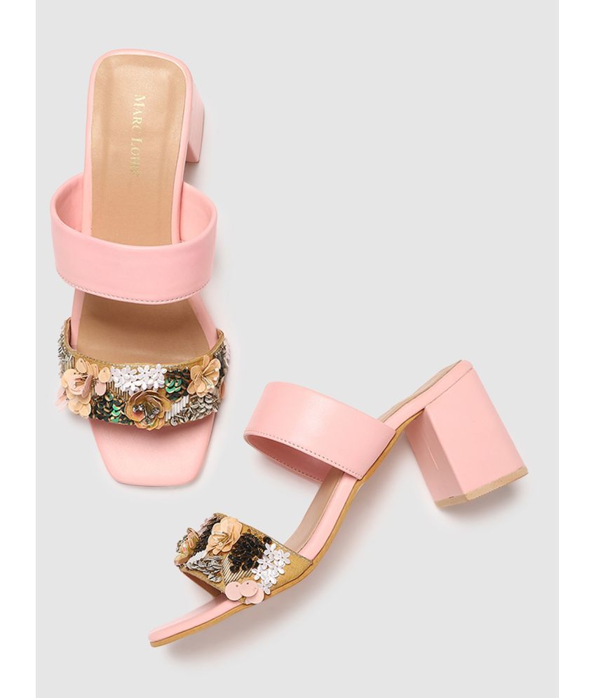     			MARC LOIRE - Pink Women's Sandal Heels