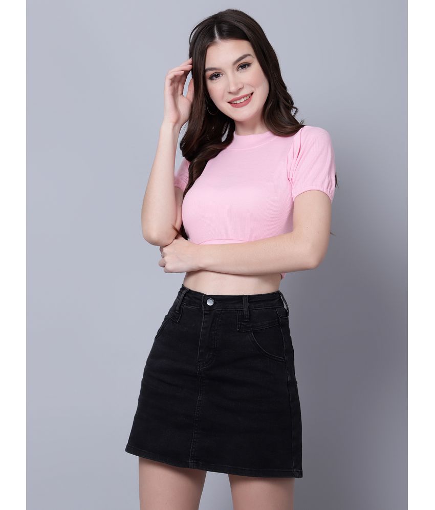     			Diaz - Pink Cotton Regular Fit Women's T-Shirt ( Pack of 1 )