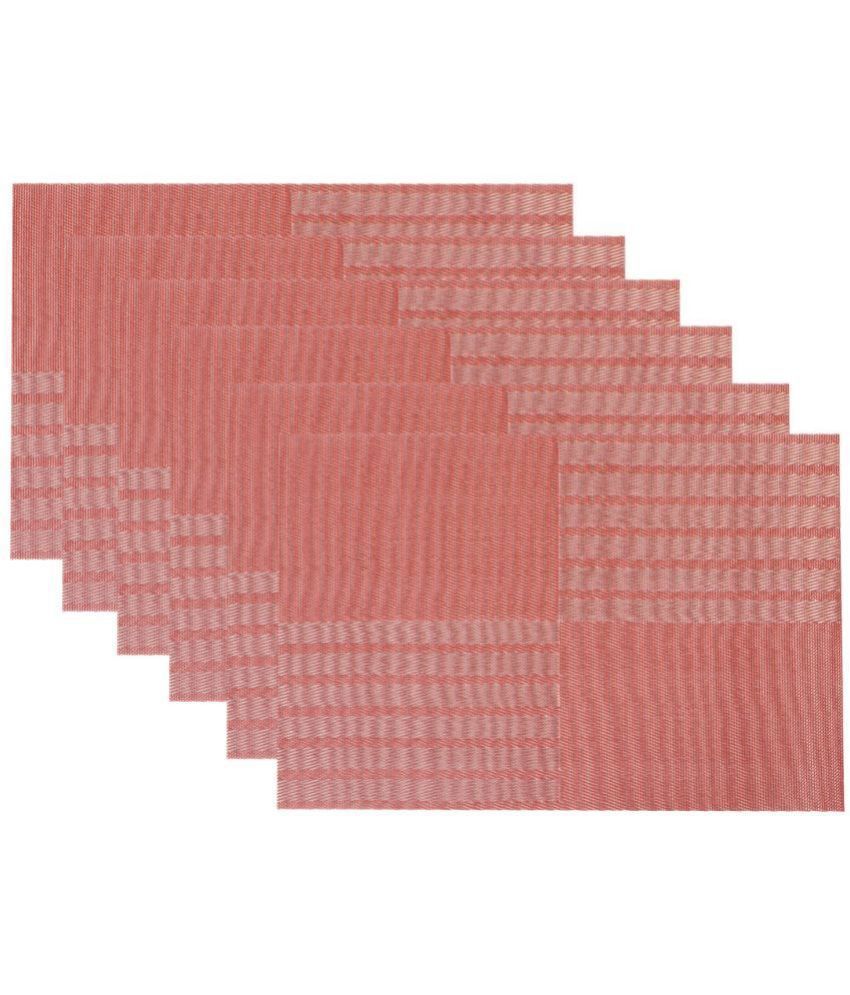     			HOKIPO PVC Horizontal Striped Rectangle Table Mats 45 cm 30 cm Pack of 6 - Multi