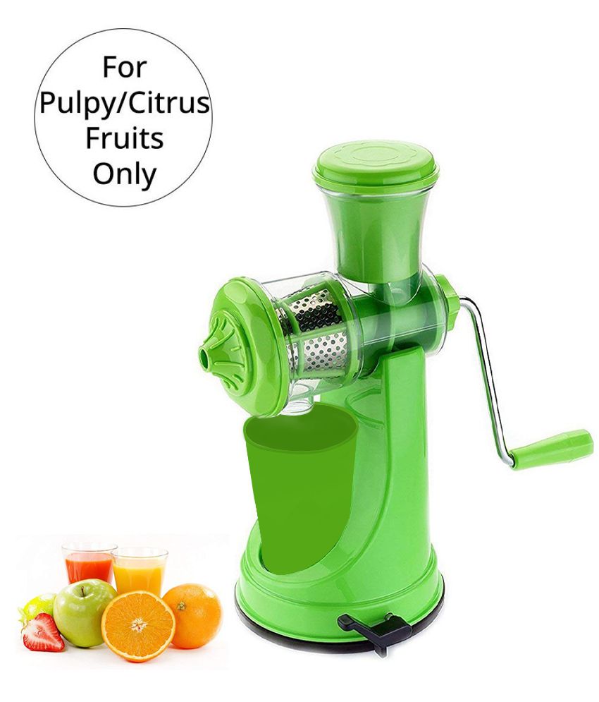    			HOMETALES Plastic Kitchen Manual Juicer for Pulpy Fruits, Dark Green (1U)